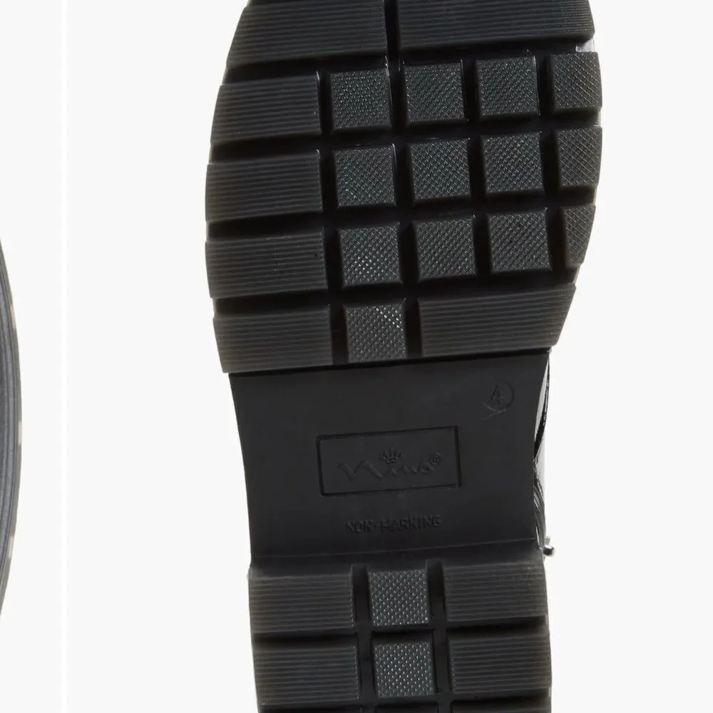 Vibram Shiny Black Kids Boots